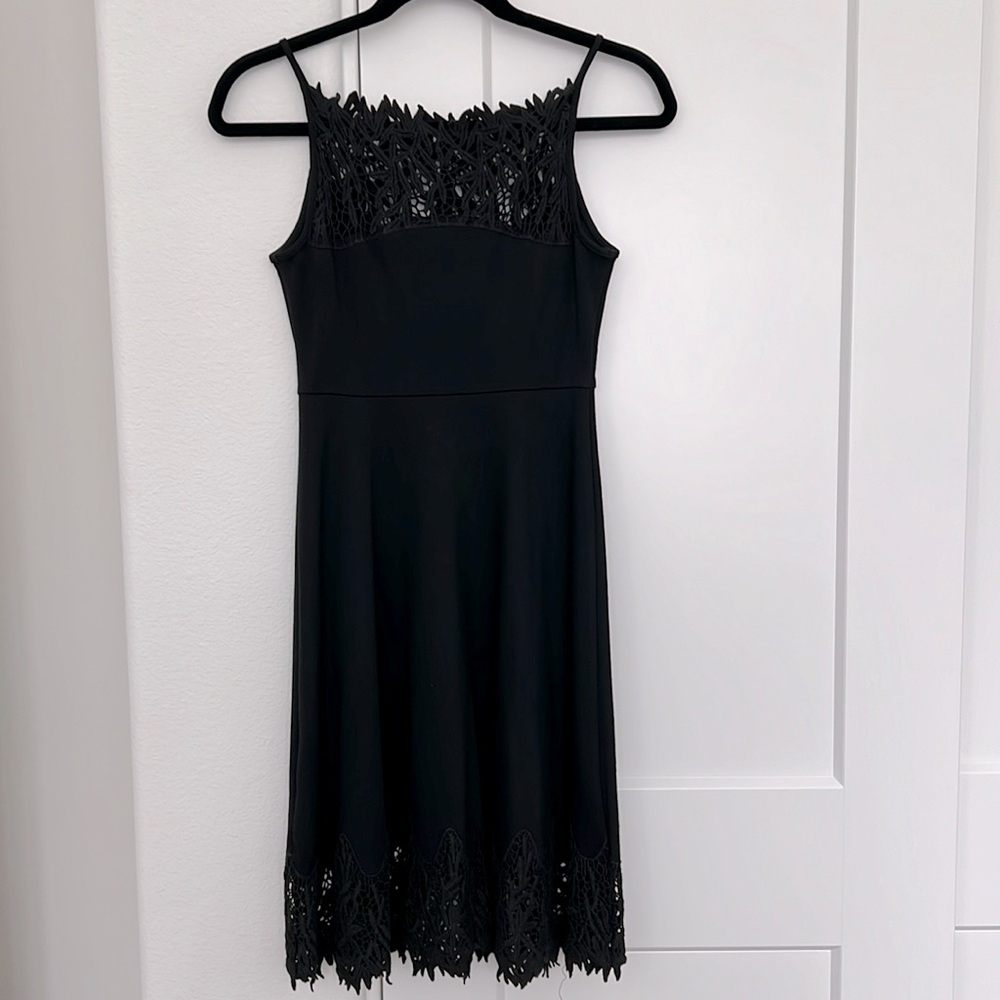 Free People Stretch Lace Trim Sleeveless Fit & Flare Dress - Picture 4 of 9